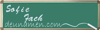 Sofie Fach Visitenkarte